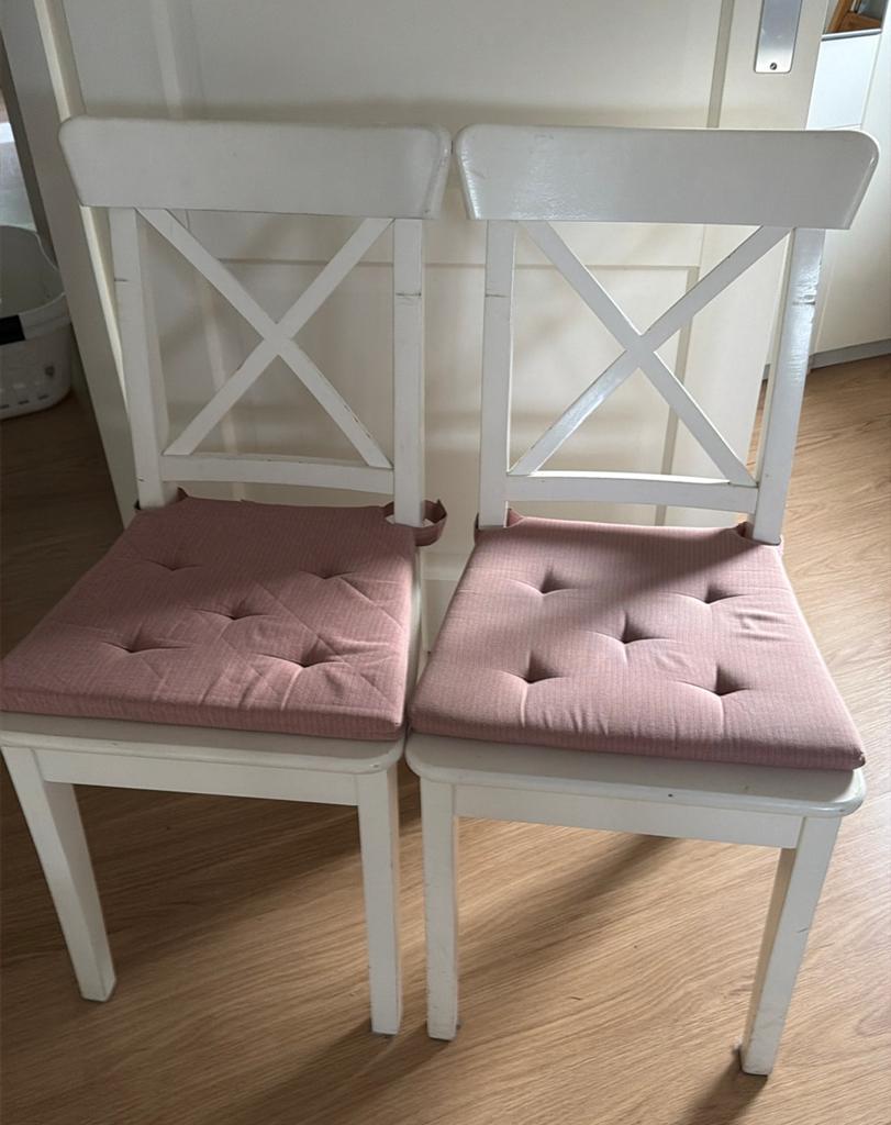 2 eeetkamer stoele, Ophalen, Gebruikt, Eén