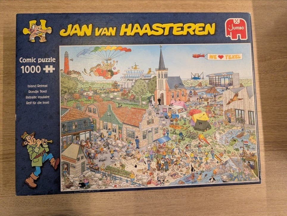 Jan van Haasteren Puzzels (diverse aantallen stukjes), Hobby en Vrije tijd, Ophalen of Verzenden, 500 t/m 1500 stukjes, Gebruikt