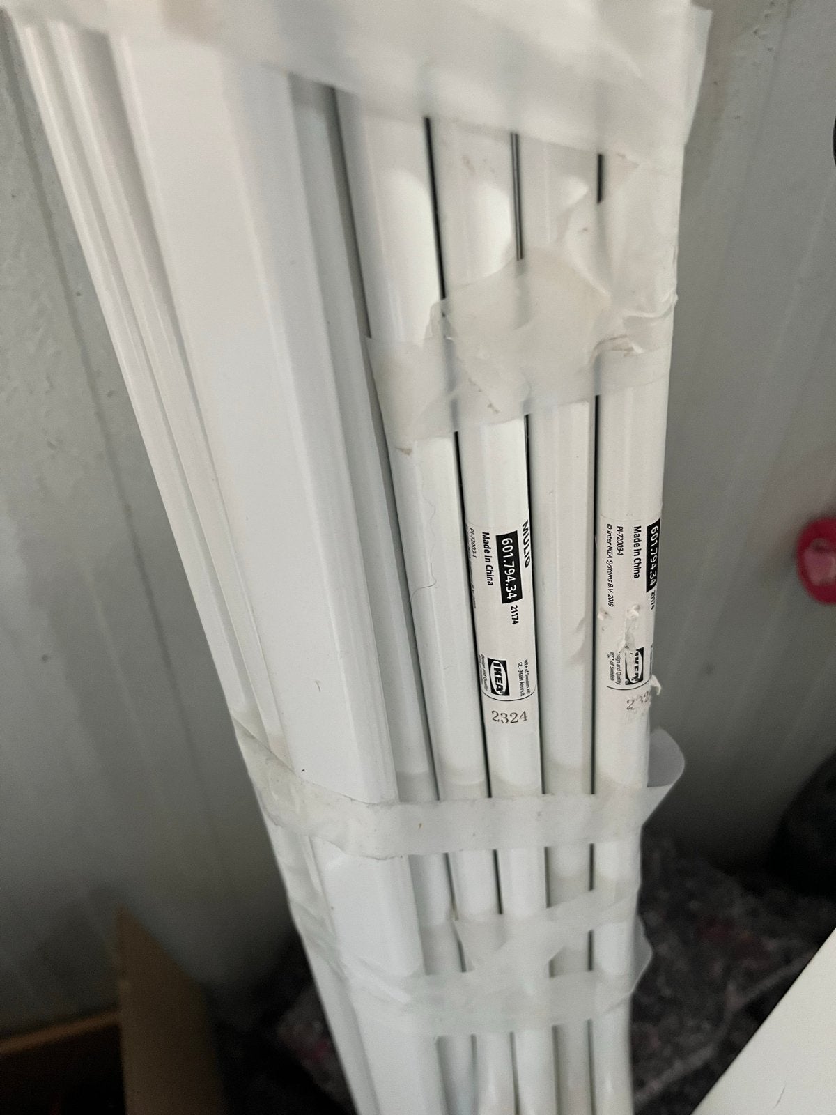 2x IKEA Mulig Kledingrek - Wit, Ophalen of Verzenden, Zo goed als nieuw