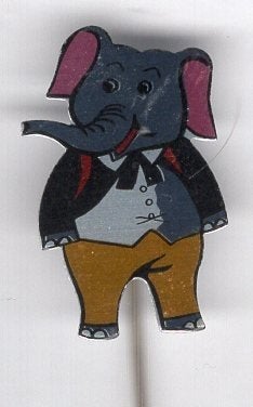 Flapoor de Olifant van Flipje Tiel blik speldje ( S_002a), Verzenden, Nieuw, Figuurtje, Speldje of Pin