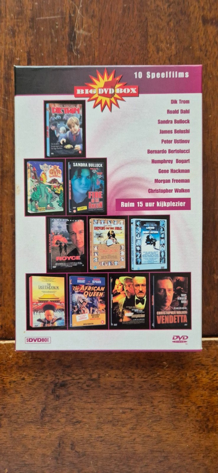 Big DVD Box: 10 Speelfilms met o.a. Sandra Bullock, Ophalen, Gebruikt, Nederlands, Boxset