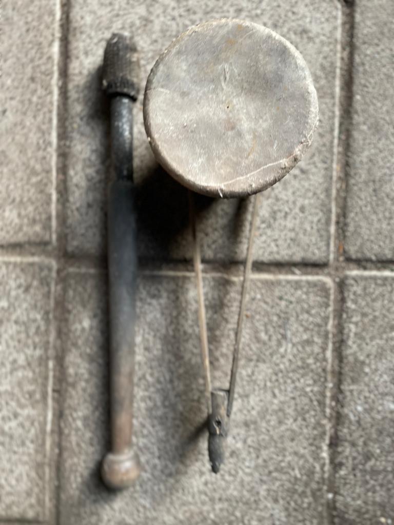 Vintage slaginstrument / pauk inclusief slagstok, Ophalen, Gebruikt, Melodische percussie