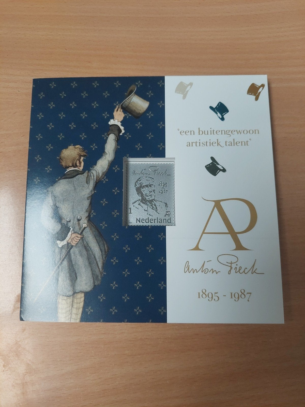 Zilveren postzegel Anton Pieck (Efteling) (PostNL 2021), Ophalen of Verzenden, Na 1940, Postfris
