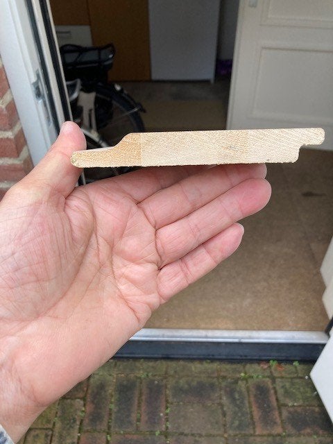 Red cedar rabat, Ophalen, Minder dan 25 mm, Nieuw, Plank