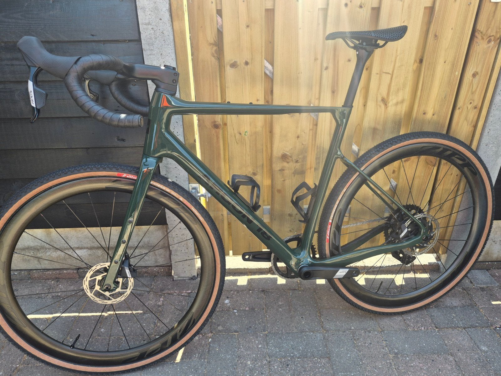 Gravelbike met Sram apex xplr 1x12 AXS. Carbon Zipp wielen, 10 tot 15 versnellingen, Zo goed als nieuw, 53 tot 57 cm, Ophalen