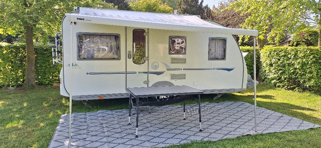 Adria Adiva 462 PD (2005) met Mover en Cassetteluifel, Caravans en Kamperen, Caravans, Rondzit, Particulier, Adria, Tot en met 4