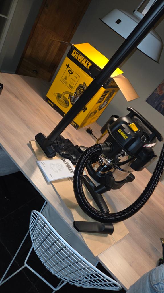 DEWALT DXV20S Industriële Nat- en Droogzuiger 20L 1050W, Ophalen of Verzenden, Nieuw