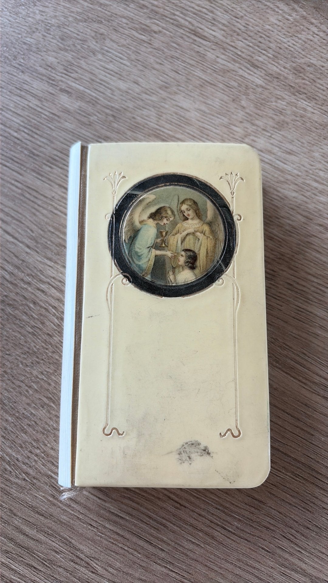 Antiek Gebedenboekje met Engelenafbeelding - 1946, Antiek en Kunst, Antiek | Religie, Ophalen of Verzenden