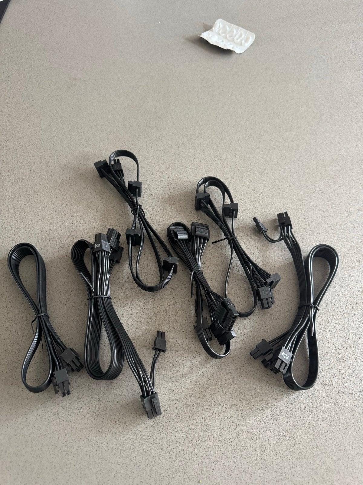 Set van diverse PC voedingskabels Pcie, Computers en Software, Ophalen, Gebruikt