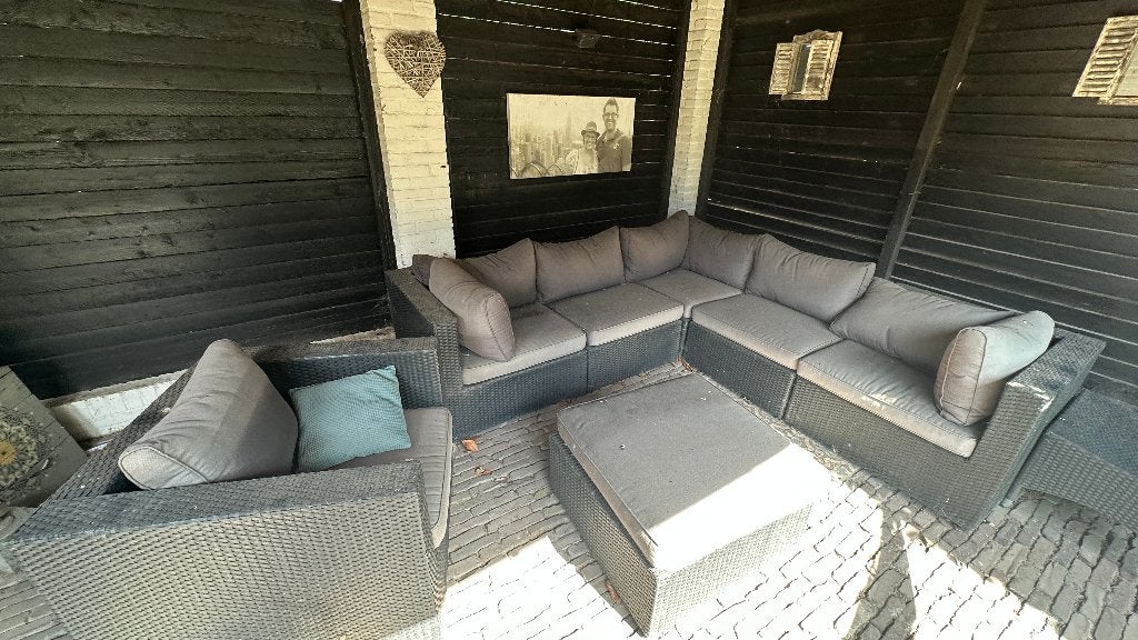 7-delige Loungeset Toulouse (VEROUDERD), Ophalen, 5 zitplaatsen, Kunststof, Gebruikt