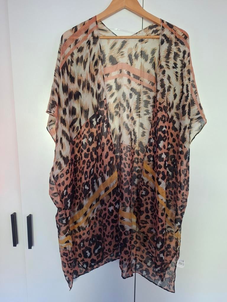 Apart panterprint vestje 42-46, Kleding | Dames, Grote Maten, Ophalen of Verzenden, Zo goed als nieuw, Bruin, Trui of Vest