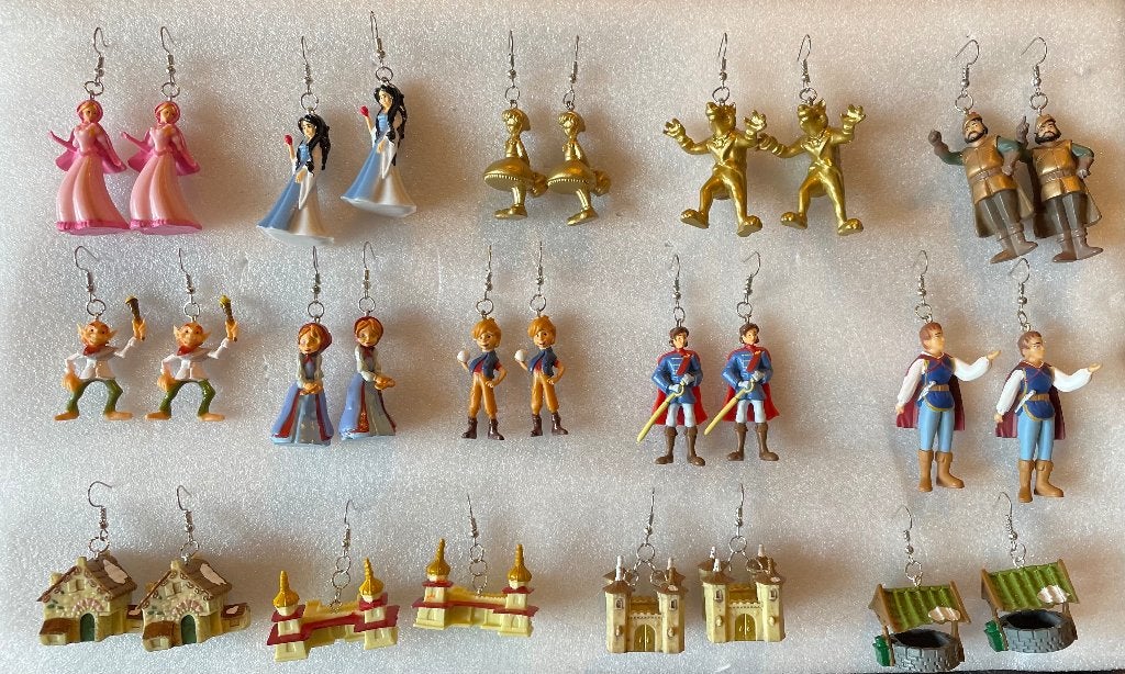 efteling unieke sprookjes oorbellen, per paar te koop, Ophalen of Verzenden, Nieuw, Overige typen