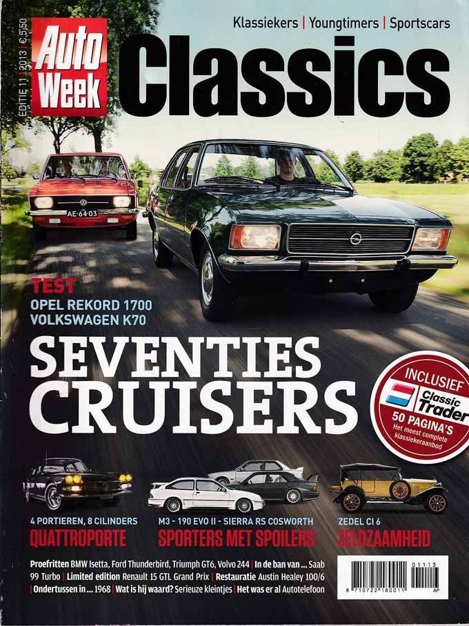 Autoweek Cl 11 2013 : BMW M3 - Ford Sierra RS Cosworth - K70, Boeken, Ophalen of Verzenden, Gelezen, Algemeen
