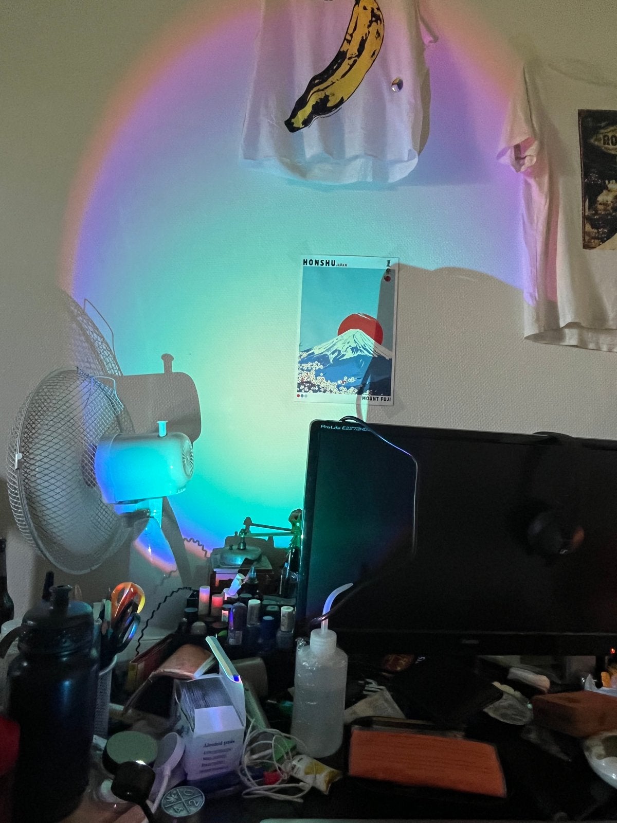 USB Regenboog Projector Lamp - Sfeerlicht, Overige merken, Gebruikt, Kunststof, Meerkleurig