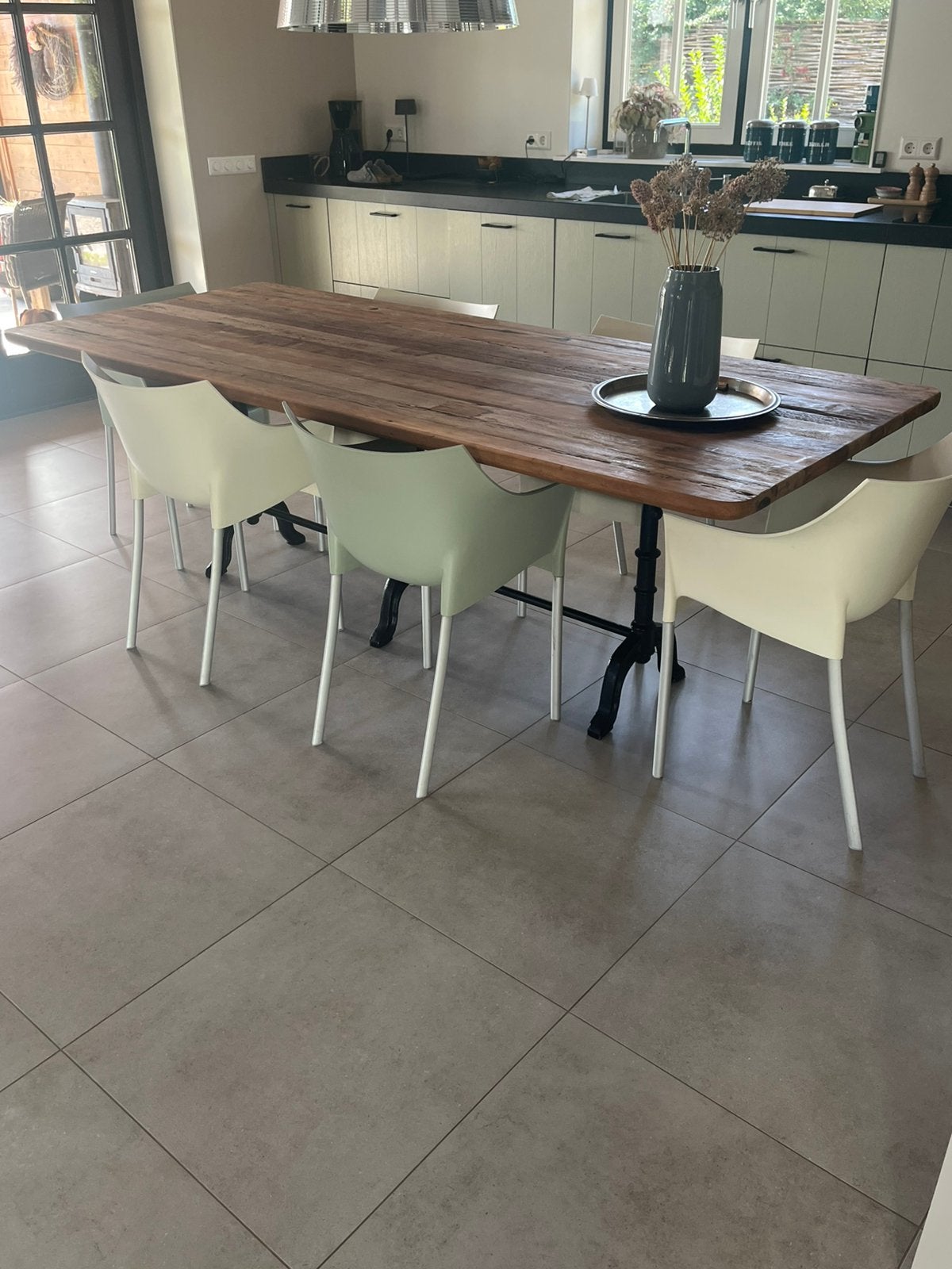 Eettafel voor binnen en buiten, Ophalen, Teakhout, 50 tot 100 cm, Landelijk
