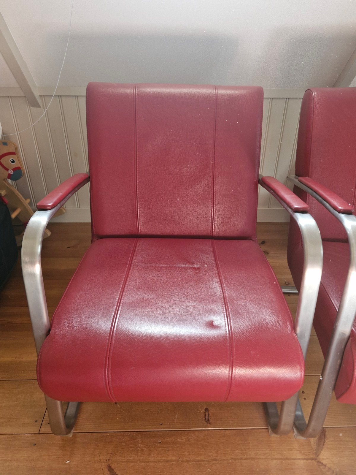 Vintage Rode Fauteuils (set van 2), Antiek en Kunst, Ophalen of Verzenden