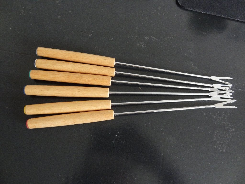18 Fondue vorkjes, samen voor €0,25, Witgoed en Apparatuur, Ophalen of Verzenden, Fondue-accessoires