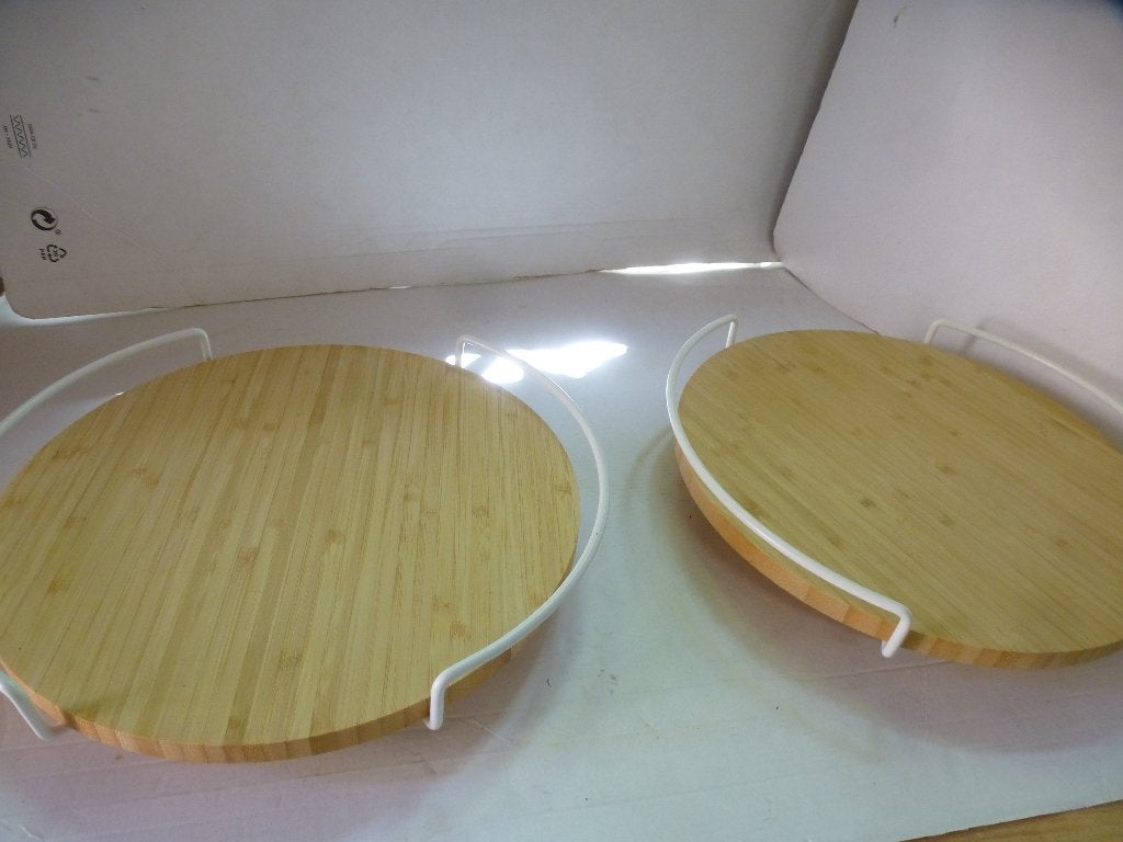 2 X APTITLIG Draaiplateau, organizer bamboe, 28 cm IKEA, Minder dan 50 cm, Verzenden, Zo goed als nieuw, Minder dan 100 cm