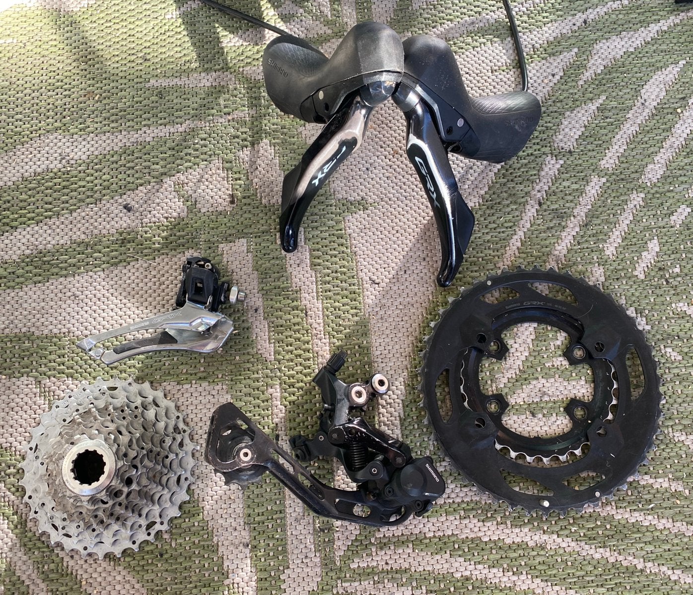 Shimano GRX 400 2x10 ‘Groepset’, Fietsen en Brommers, Ophalen of Verzenden, Gebruikt, Gravelbike, Derailleur of Ketting