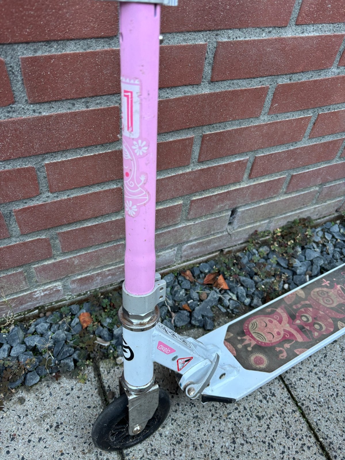 Oxelo Mid 1 Step - Roze kinderstep, Fietsen en Brommers, Steps, Ophalen, Gebruikt, Gewone step