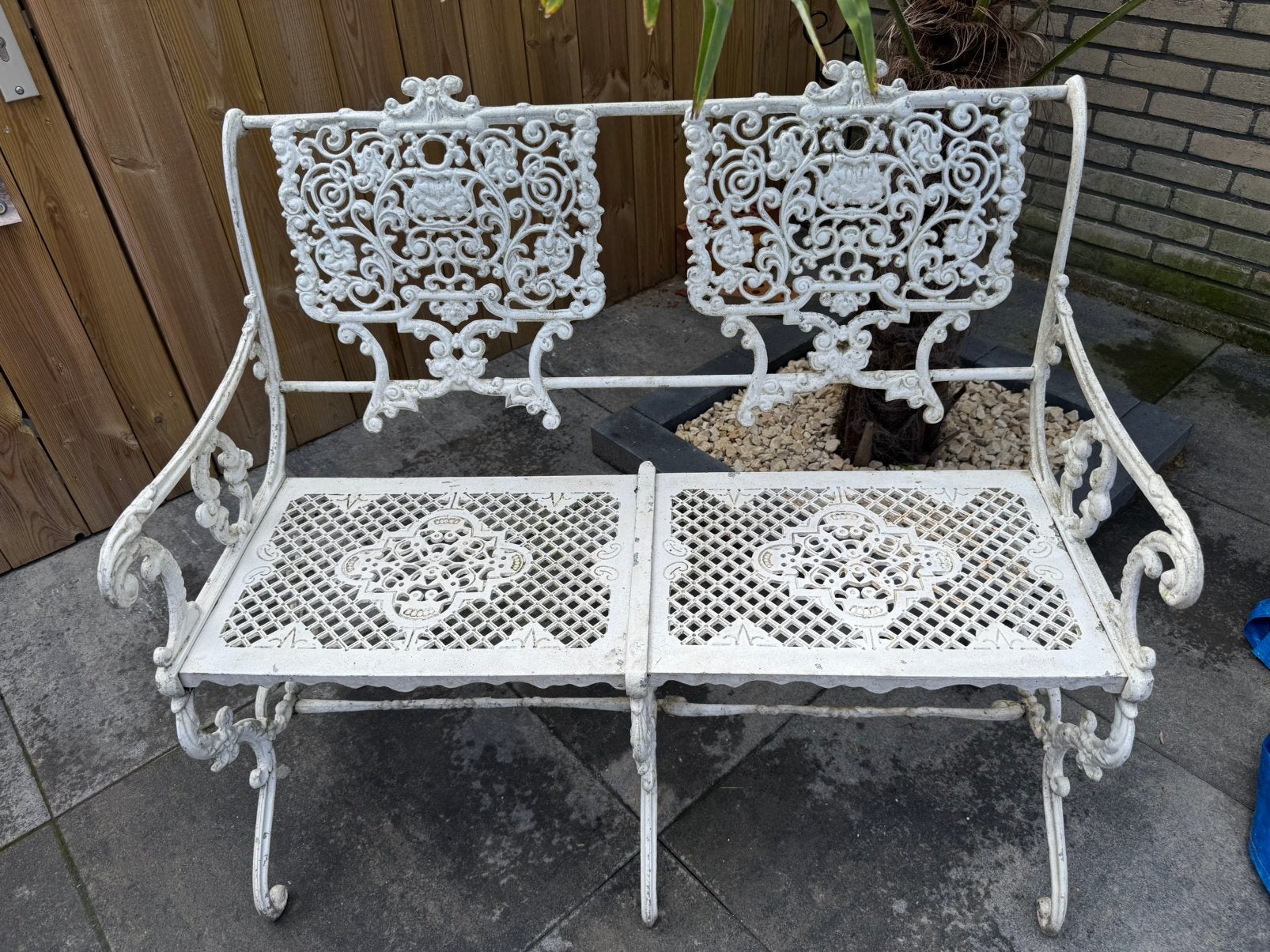 Prachtige klassieke tuinbank  (Victoriaanse / Franse stijl), Tuin en Terras, Tuinbanken, Ophalen, Zo goed als nieuw, Hout