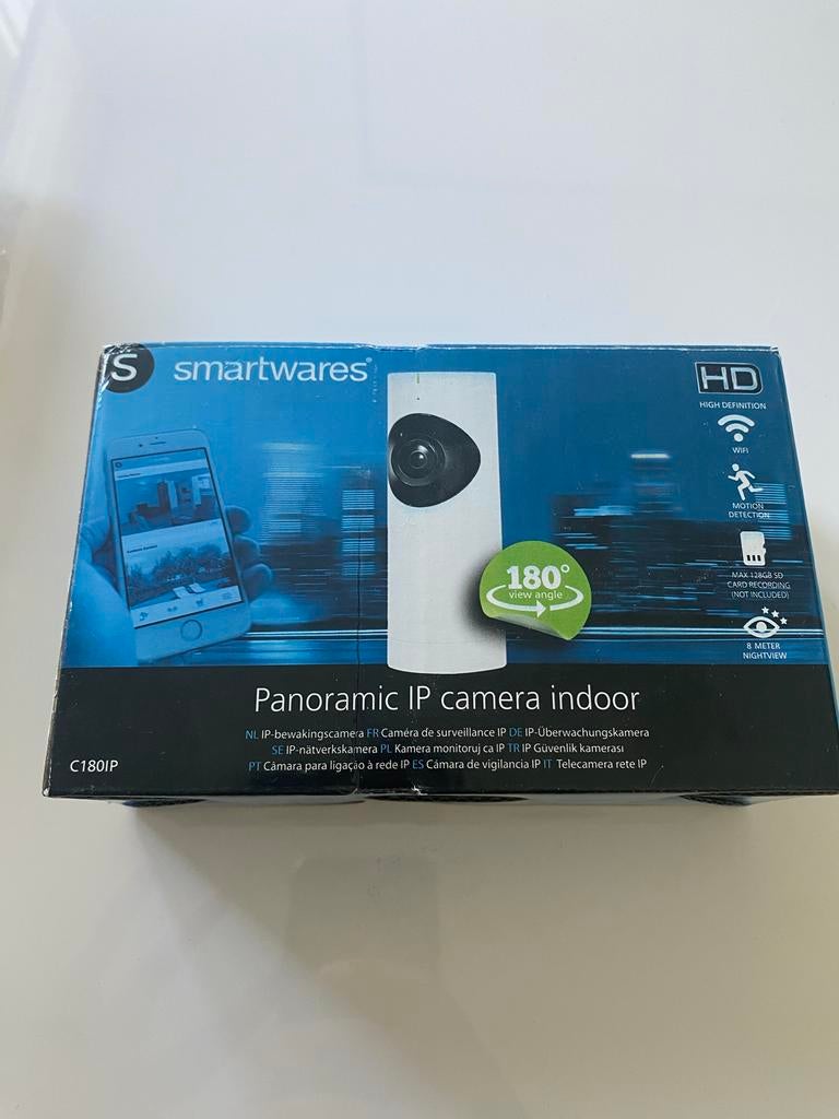Smartwares C180IP Panoramische IP-binnencamera HD, Audio, Tv en Foto, Videobewaking, Ophalen of Verzenden, Nieuw, Binnencamera