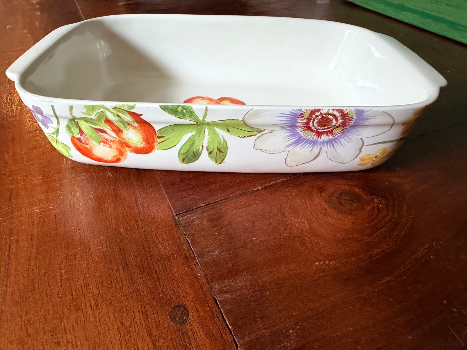 Gien PASSIFLORE ovenschaal, Ophalen of Verzenden, Zo goed als nieuw, Overige stijlen, Schaal of Schalen