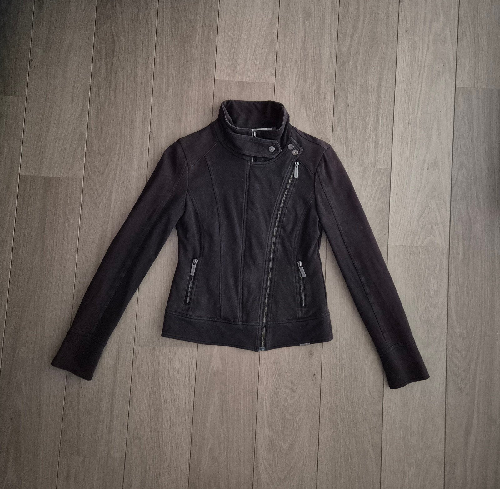 Silver creek vest jas jasje jack zwart katoen mt s, Ophalen of Verzenden, Maat 36 (S), Zwart