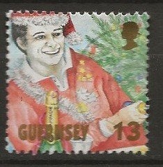 Guernsey 76, kerstman voor GWD52, Verzenden, Gestempeld