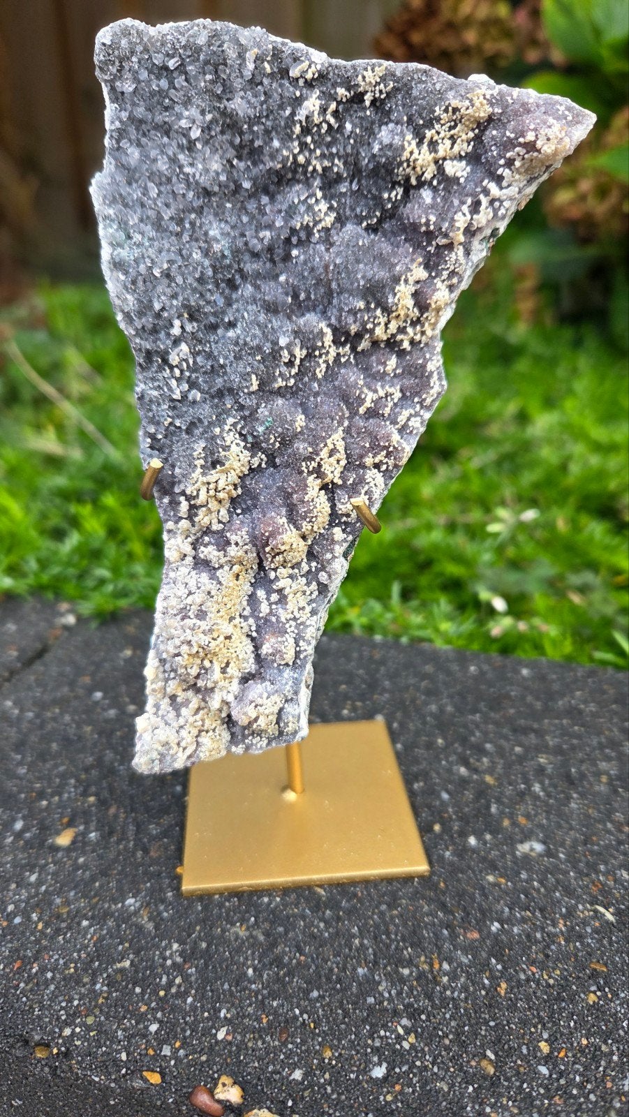 Zeoliet op standaard - 150 gram, 15,5 cm hoog, Ophalen of Verzenden