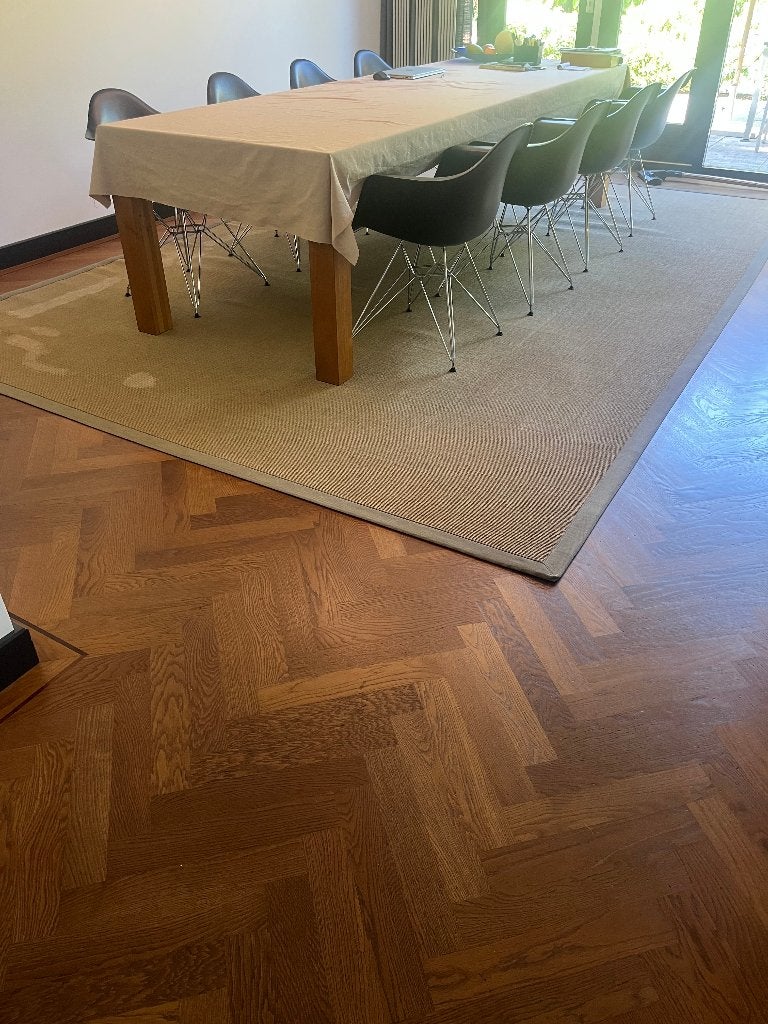 vloerkleed Sisal 290X430cm, Ophalen, Gebruikt, Beige, 200 cm of meer