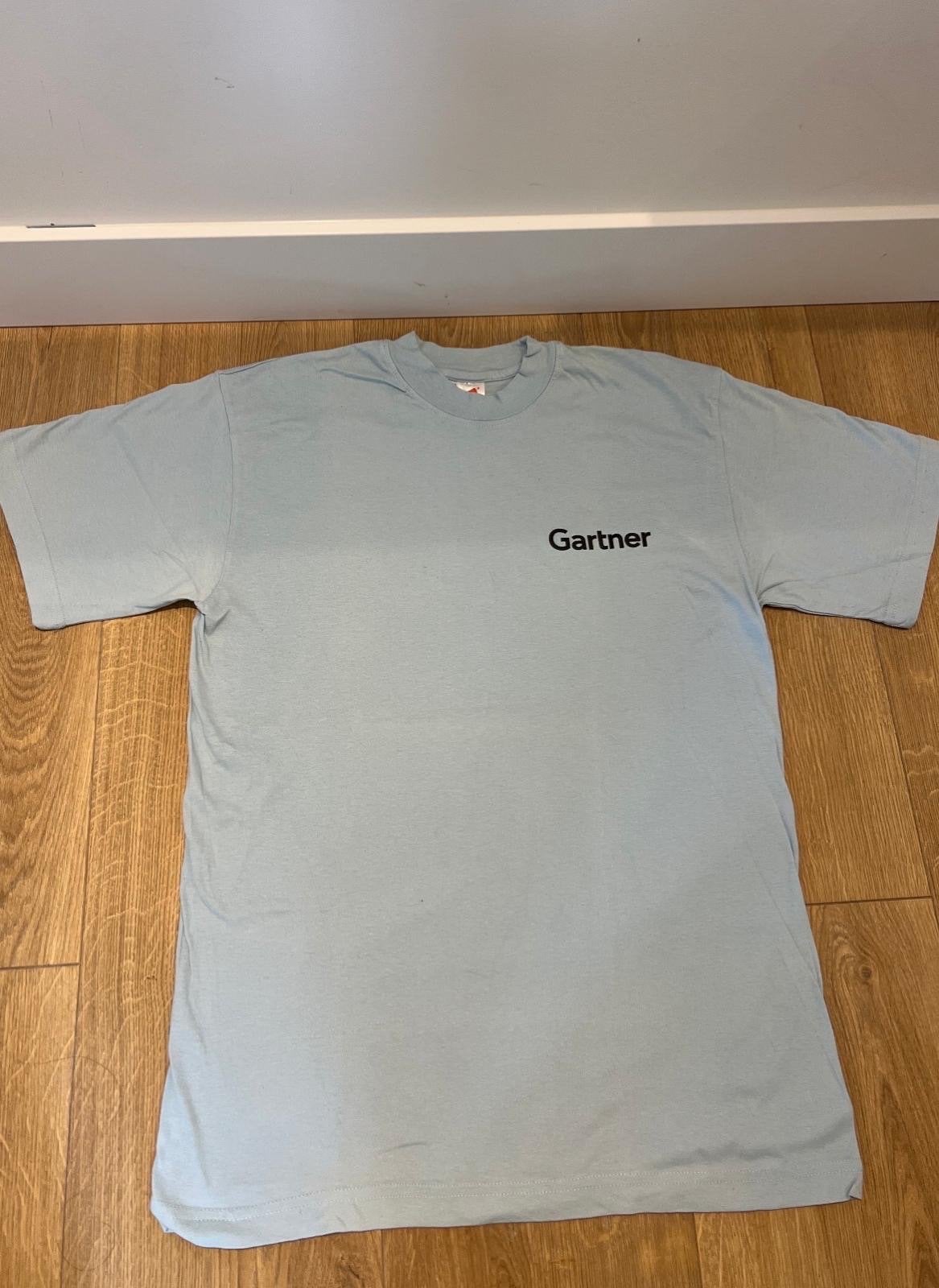 Hanes Gartner T-shirt - Maat M, Verzenden, Zo goed als nieuw, Maat 48/50 (M), Blauw