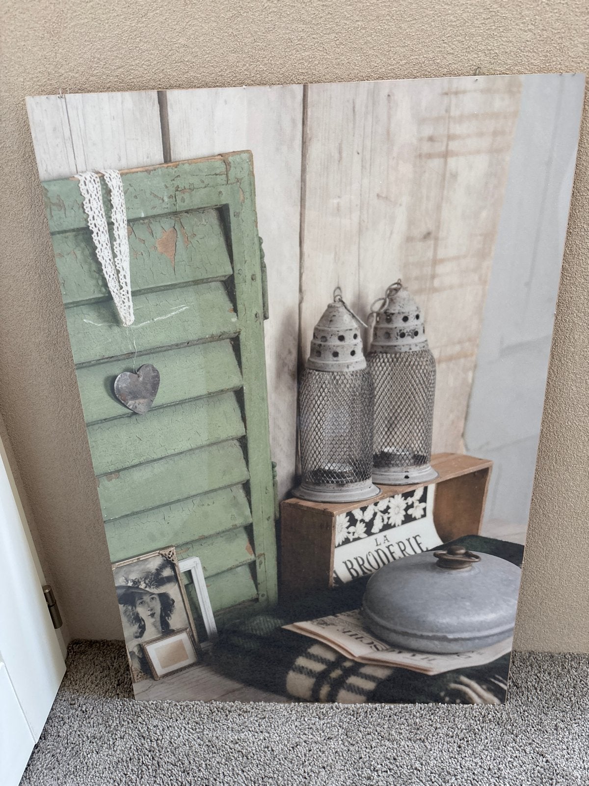 Mooi schilderij met landelijke sfeer, Ophalen, Print, Op houten frame, Hout