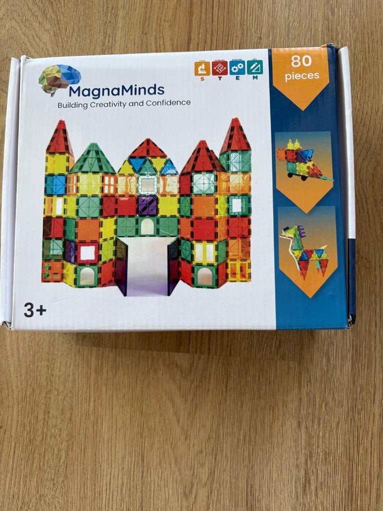 Magnetic tiles 80 stuks, Kinderen en Baby's, Speelgoed | Bouwstenen, Ophalen, Zo goed als nieuw, Overige merken