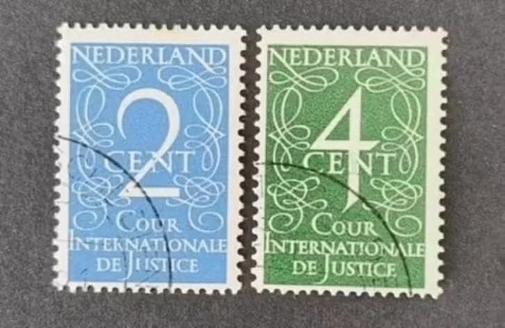 nederland nvph D25 - D26, Verzenden, Na 1940, Gestempeld