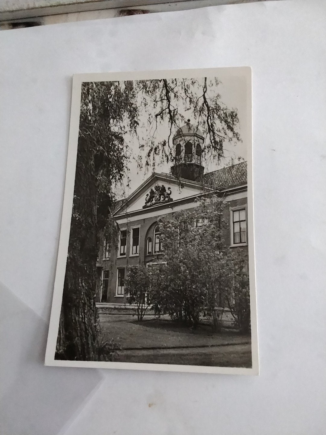 Oude foto Provinciaal Ziekenhuis Medemblik Achterzijde, Verzamelen, Ansichtkaarten | Nederland, Ophalen of Verzenden, 1940 tot 1960