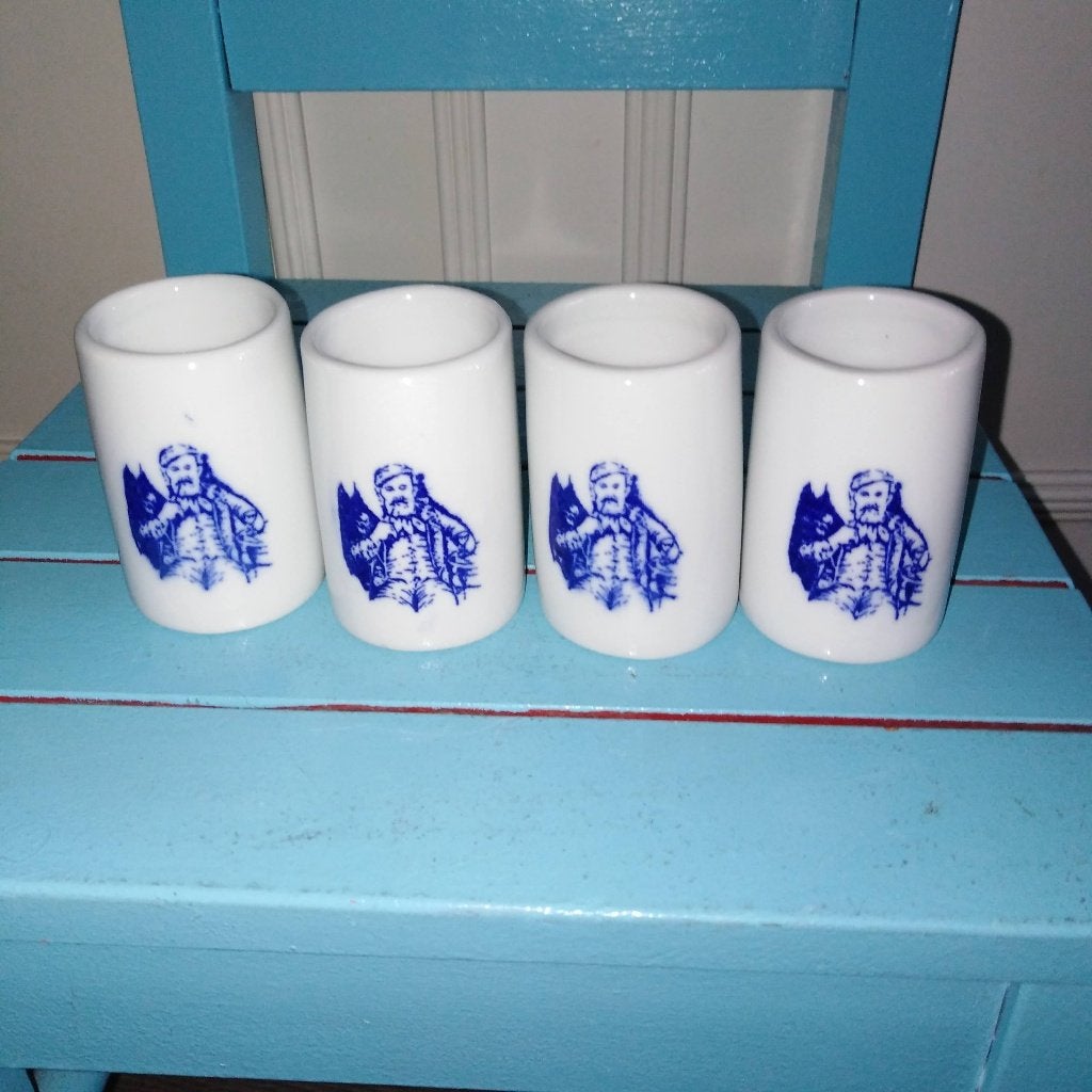 Boomsma steentjes borrel jeneverglaasjes 4 stuks, Ophalen, Gebruikt, Overige typen