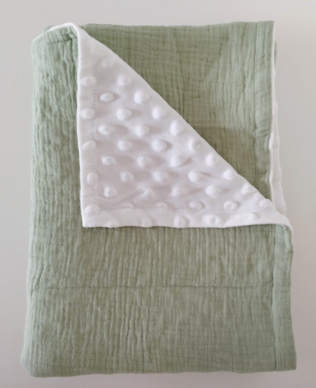 Zomerdeken groen mousseline hydrofiel, Groen, Nieuw, Ophalen of Verzenden, 100 cm