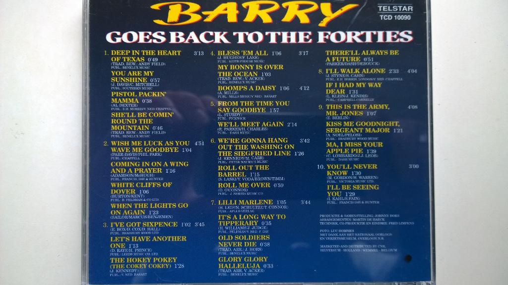 Barry Hughes - Goes Back To The Forties, Ophalen of Verzenden, Zo goed als nieuw