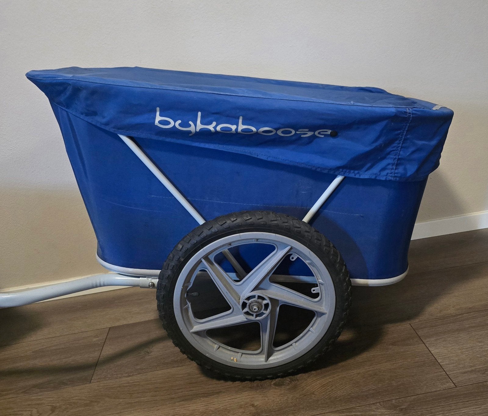 Praktische & Stevige Blauwe Fietskar Bykaboose, Ophalen, Gebruikt, Overige typen