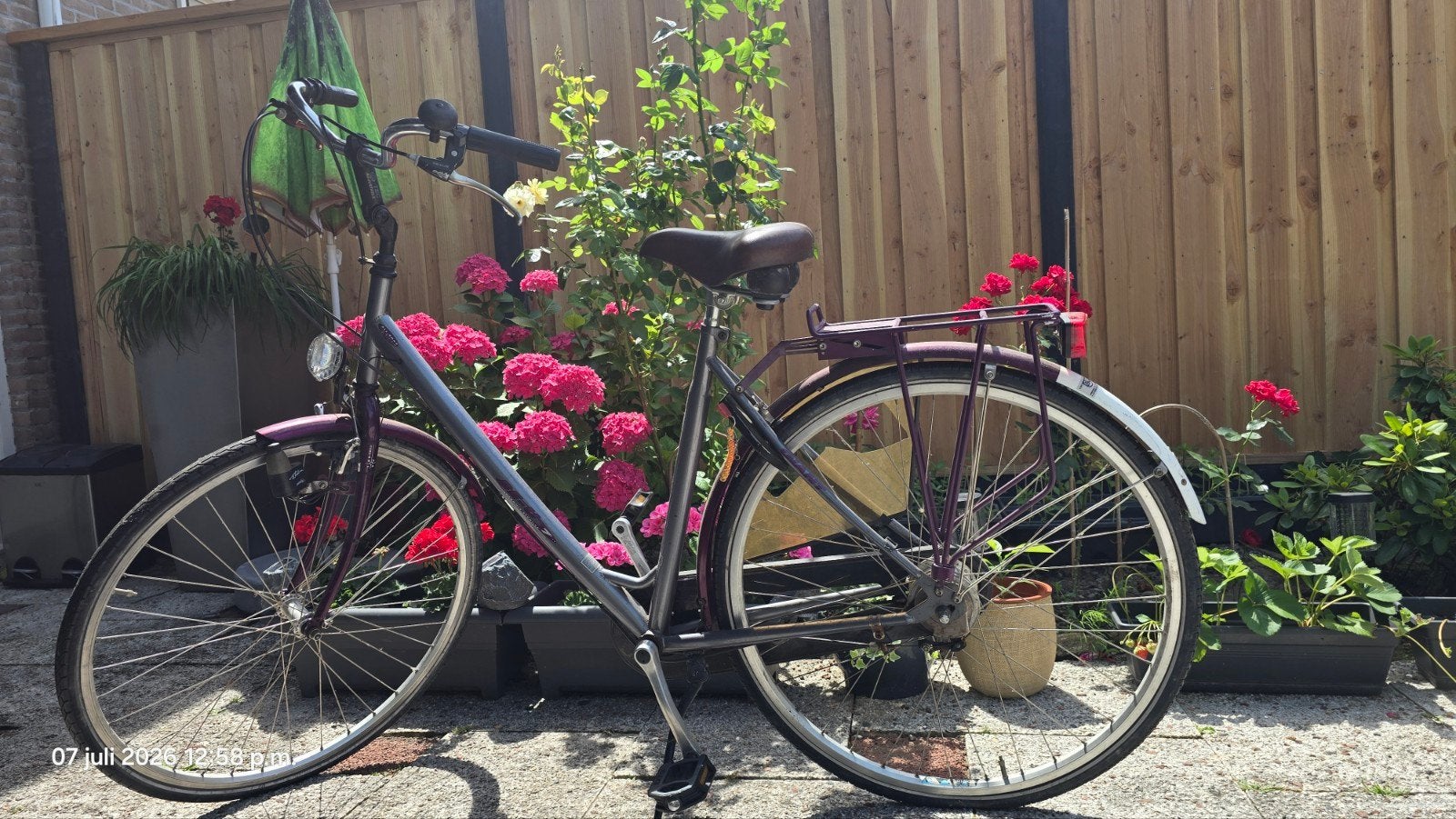 Nette stadsfiets – klaar voor direct gebruik!, Overige merken, Ophalen of Verzenden, Trommelrem, 53 tot 56 cm