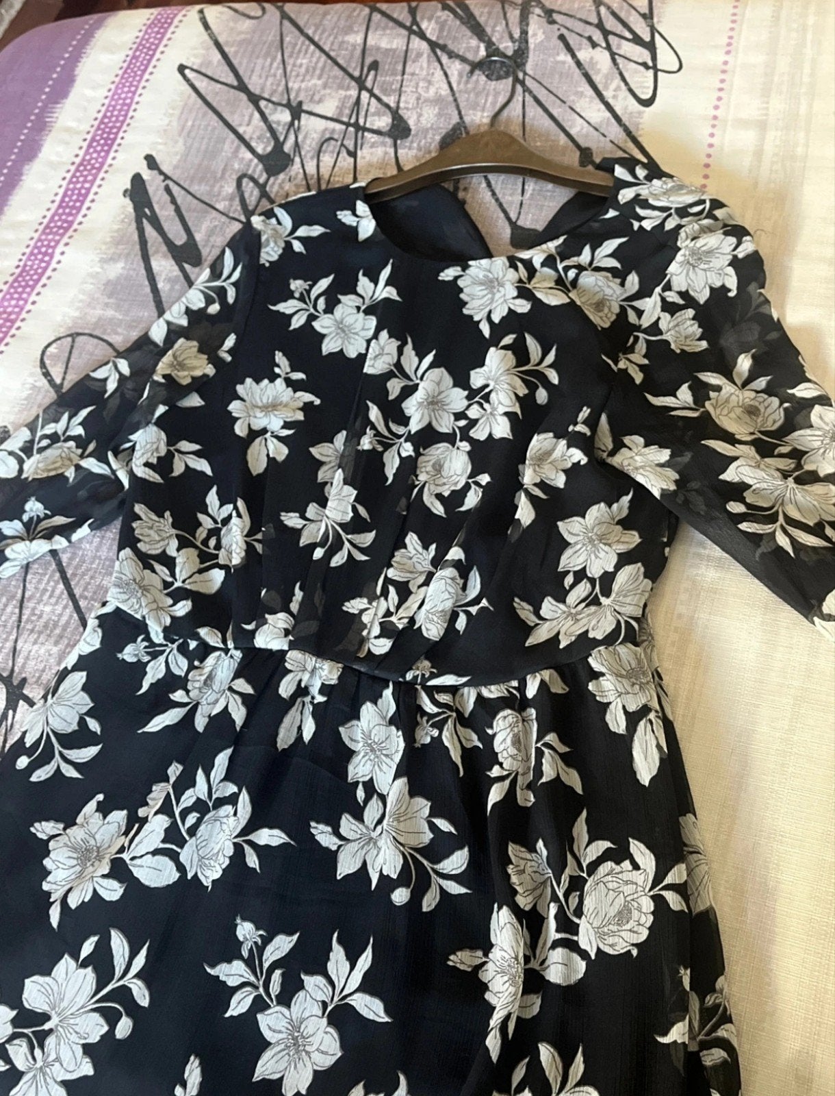 Mango jurk met bloemenprint, Mango, Zwart, Maat 46/48 (XL) of groter, Ophalen of Verzenden