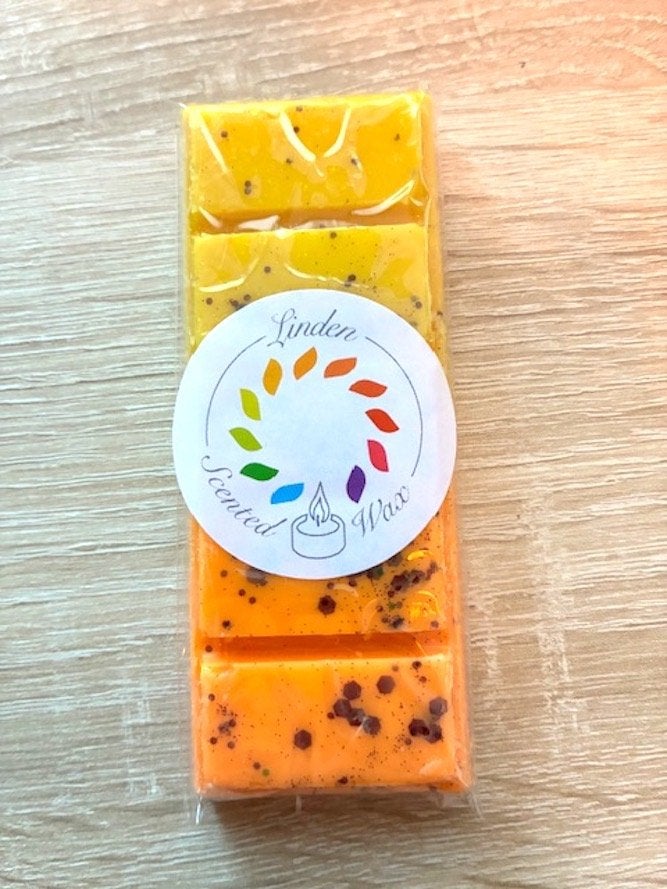Waxmelts MANGO & PASSIEFRUIT fruit geur waxmelt, Huis en Inrichting, Ophalen of Verzenden, Nieuw, Was, Kaars