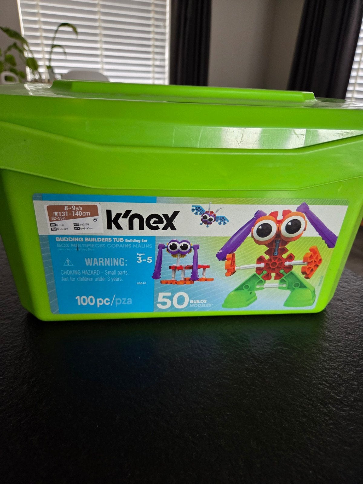 K'nex Budding Builders Tub - 100 stuks, Kinderen en Baby's, Ophalen, Zo goed als nieuw, K'nex