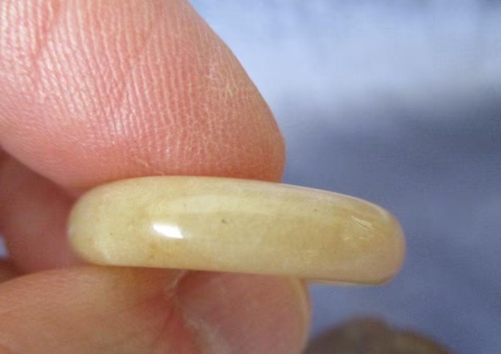 Bandring bruinbeige agaat Ø 20,8 mm, Sieraden, Tassen en Uiterlijk, Ringen, Overige materialen, Verzenden, Nieuw, Dame of Heer