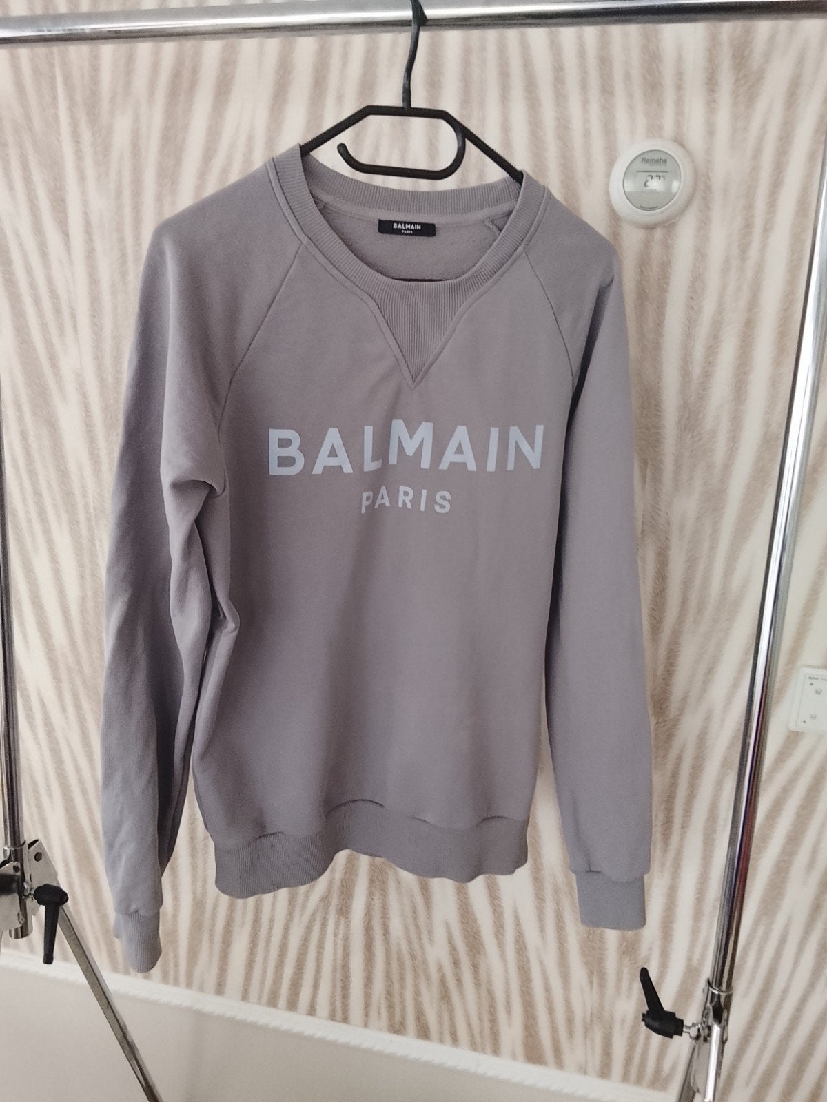 Balmain Paris sweater origineel maat s, Overige maten, Ophalen of Verzenden, Grijs, Gedragen