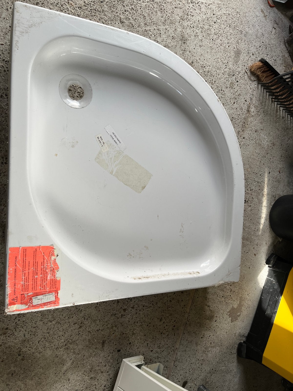 Nieuwe Douchebak 90x90 cm met 7 ondersteuningen en rand, Ophalen, Nieuw, Douche