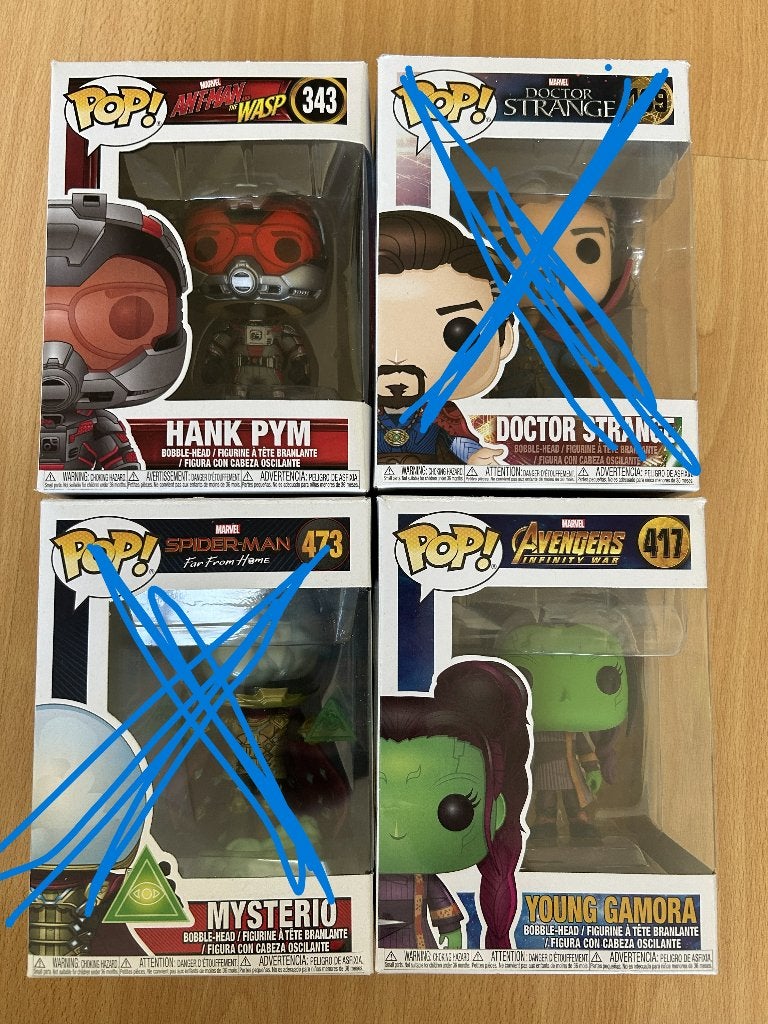 Set 4 - Funko, Ophalen of Verzenden, Zo goed als nieuw