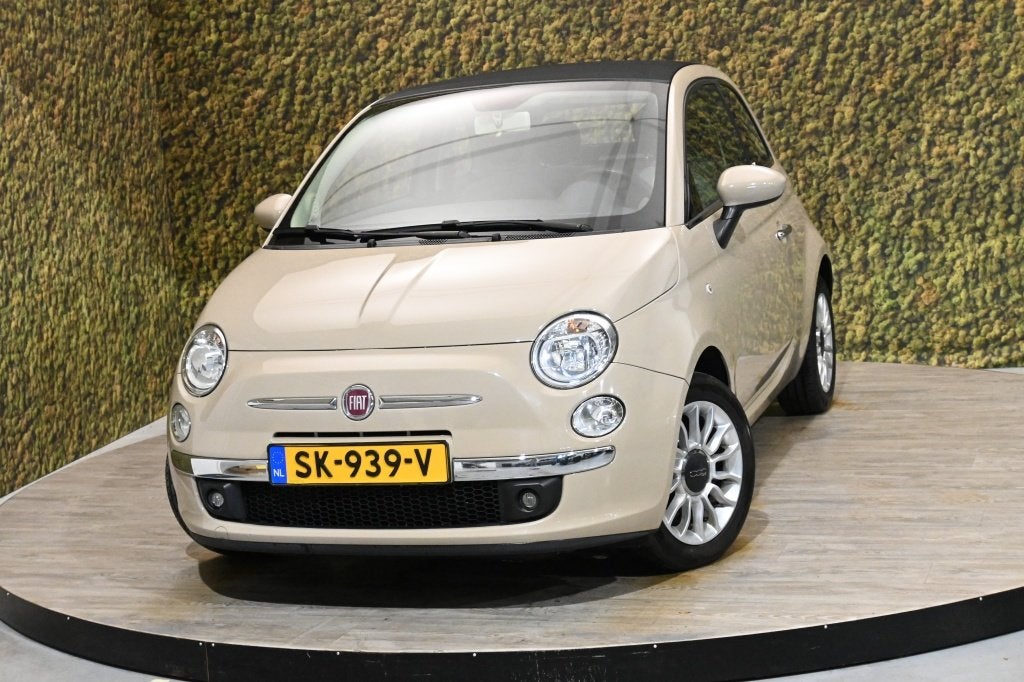 Fiat 500C 1.2 Lounge Cabrio | Cappuccino | P. sensor, Voorwielaandrijving, Euro 5, Gebruikt, 4 cilinders