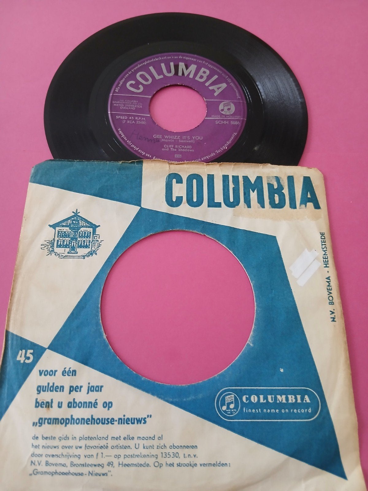 VINYL SINGLE   CLIFF RICHARD    1960, Cd's en Dvd's, Vinyl | Rock, Ophalen of Verzenden, Zo goed als nieuw, Overige formaten, Classic Rock